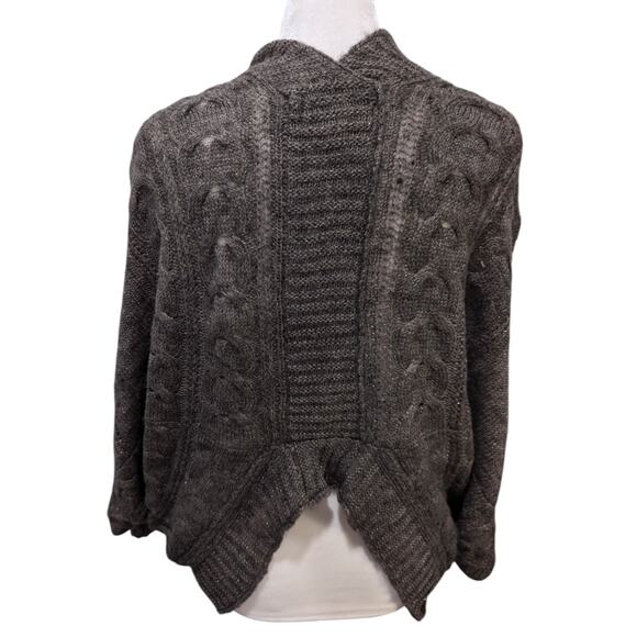 Vintage II Sisters Knit Lagenlook Cozy Lurex Shrug Sweater Medium - Picture 3 of 5